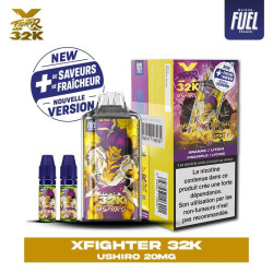 Xfighter 32k puff 20mg rechargeable - liquide fighter fuel & aspire ushiro