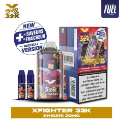 Xfighter 32k puff 20mg rechargeable - liquide fighter fuel & aspire shigeri