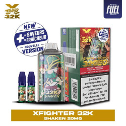 Xfighter 32k puff 20mg rechargeable - liquide fighter fuel & aspire shaken
