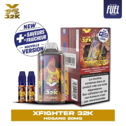 Xfighter 32k puff 20mg rechargeable - liquide fighter fuel & aspire hogano