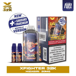 Xfighter 32k puff 20mg rechargeable - liquide fighter fuel & aspire hizagiri