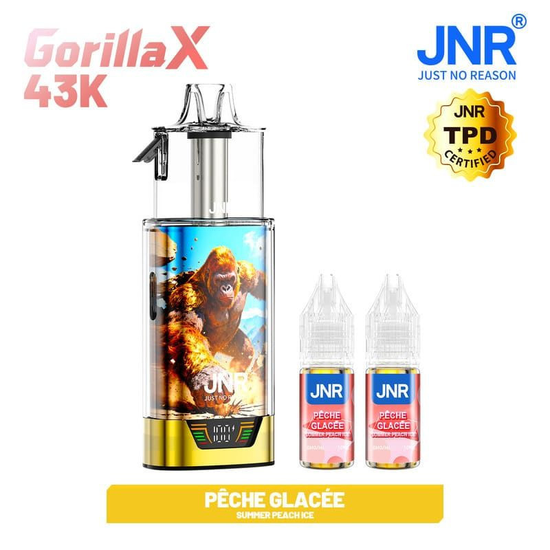 Puff jnr kit gorilla x + 2x10ml - 20mg summer peach ice