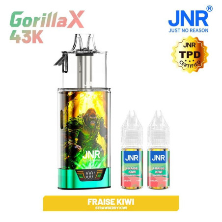 Puff jnr kit gorilla x + 2x10ml - 20mg strawberry kiwi