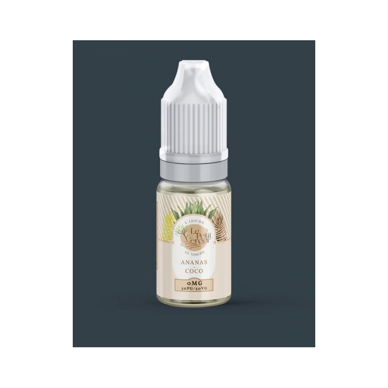 10ml petit verger - sel de nicotine 10mg - savourea ananas coco