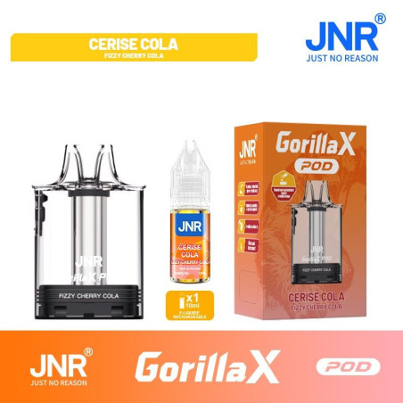Cartouche gorilla x + 1x10ml - 20mg - jnr fizzy cherry cola