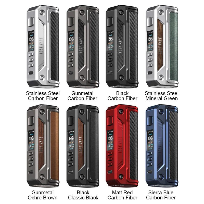 KIT THELEMA SOLO PRO 100W -  LOST VAPE CARBON BLACK